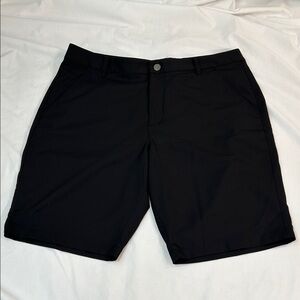 Puma Men's Black Flat Front Shorts Size 36
